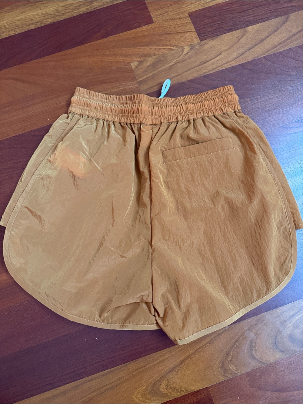 Varley Burnt Orange Elastic Waist Athletic Shorts - Picture 2 of 7